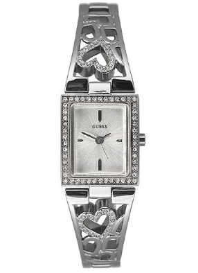 GUESS LADIES HEART SWAROVSKI BANGLE WATCH U85041L1***FREE SHIPPING***