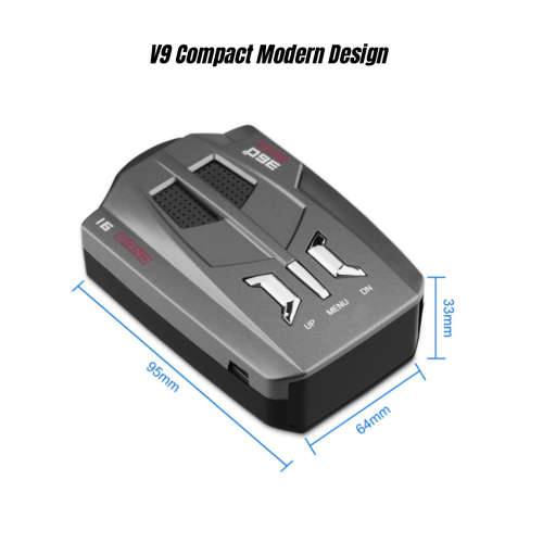 Anti-Radar Laser Detector Voice Alarm System Car Anti Radar Detector Alert Vehicle Warning