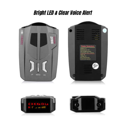 Anti-Radar Laser Detector Voice Alarm System Car Anti Radar Detector Alert Vehicle Warning