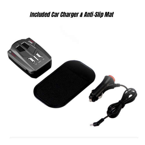 Anti-Radar Laser Detector Voice Alarm System Car Anti Radar Detector Alert Vehicle Warning