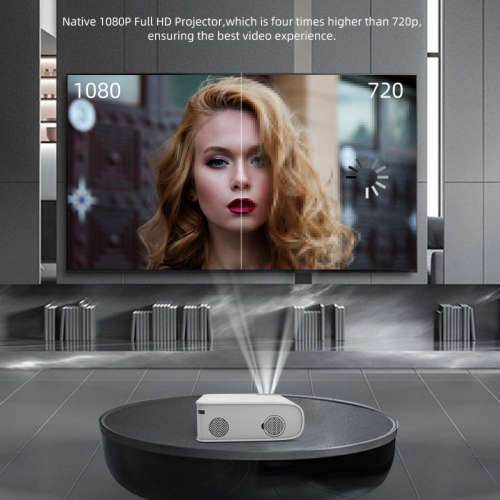 5800 Lumens Full-HD Home Cinema P86 Projector with Mirror Tech & WIFI