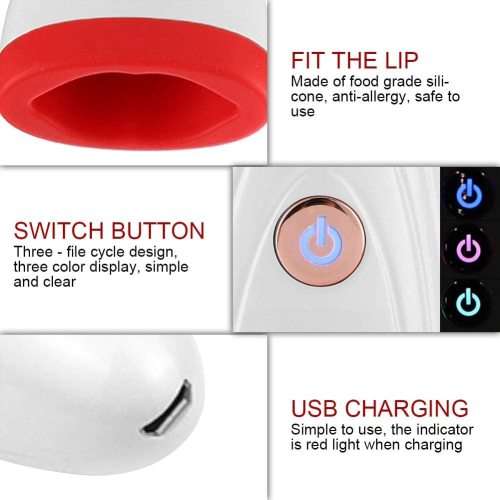 Wireless Automatic Lip Enhancer Plumper Instrument Unit Rechargeable