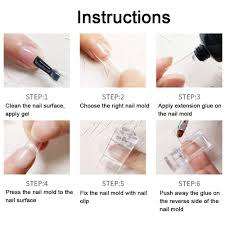 Poly gel nail clips