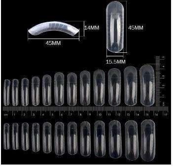 Dual nail forms 240 pcs reusable
