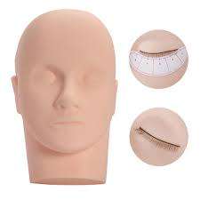 Training lash doll head with 10 sets eyeleashes