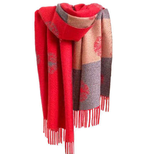 Autumn And Winter Cashmere with Dandelion Motif Jacquard Scarf / Shoulder wrap in Stunning Colours
