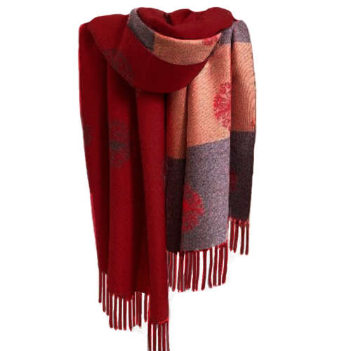 Autumn And Winter Cashmere with Dandelion Motif Jacquard Scarf / Shoulder wrap in Stunning Colours