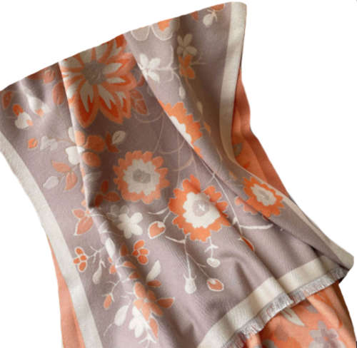 Ladies Elegant Warm Floral Jacquard Cashmere Scarf or Shawl