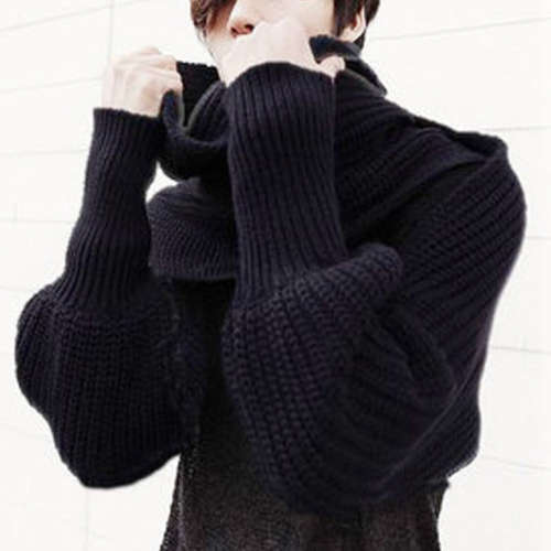Winter Knit Scarf Wrap with Sleeves in Amazing Assorted Colours