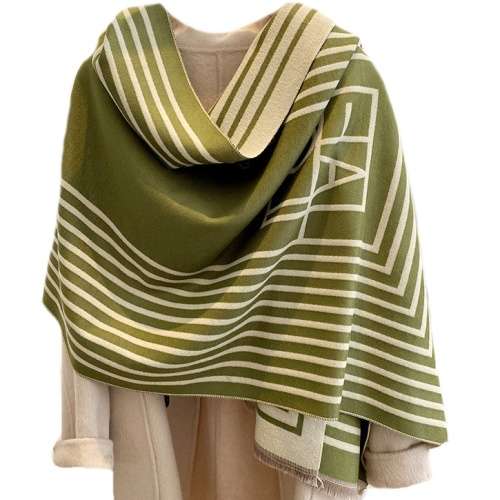 Dual Colour High Fashion Statement Double Sided Cashmere Scarf or Shawl