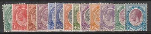 1913 UNION KINGS HEADS TO 5/- MM