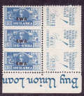 swa small war bantam 3D block mnh WITH VARIETY FADED SLOGAN