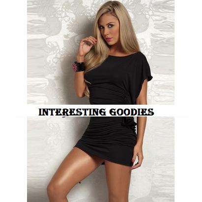 1 in stock!! Ruched Mini Dress / Top - Black - 32-34