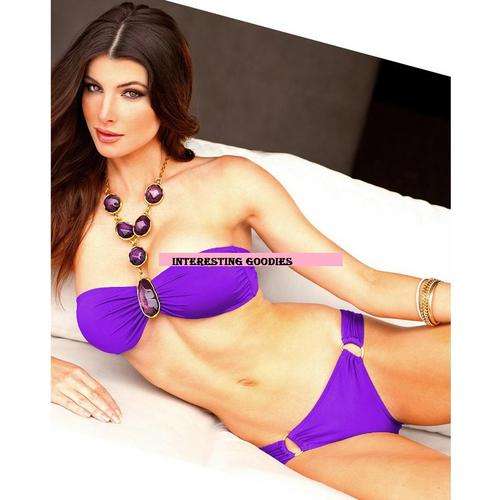 Purple Jewel tie Bikini set  - S  / L