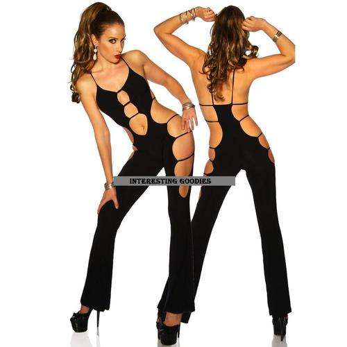 Super Sexy Black strap Jump Suit - one size