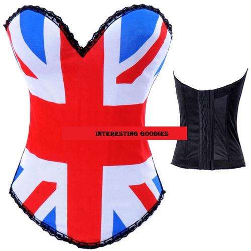 British Flag Corset  (2 piece ) - S / M /L / XL / XXL