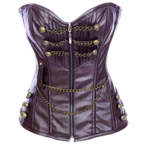 Punk Corset with Studs and Chains  - S / M / L / XL /XXL