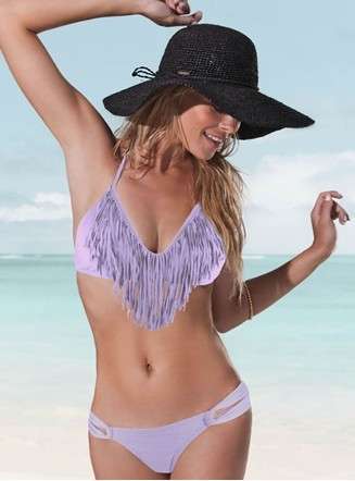 SALE - FREE POSTAGE  in stock Purple USA Indian Style Bikini - size 30