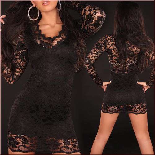 SALE - FREE SHIPPING Last 2 left !! Sexy Black Top with Soft stretch Lace Overlay- size 30-32