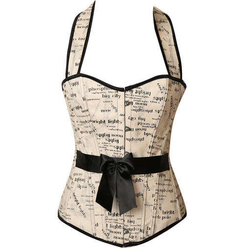 PRINTED LETTERS Corset   - S/M/L/XL / 2XL