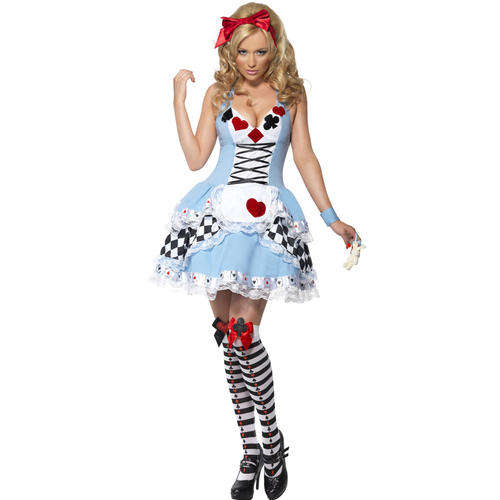 ALICE IN WONDERLAND COSTUME  - (3 piece)  size S/M/L/XL/XXL