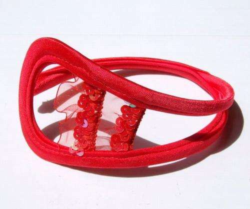 SUPER Sexy adies C-String - Red with open crotch