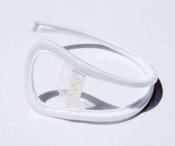 SUPER Sexy Ladies C-String - WHITE with open crotch  ALSO IN HOT PINK AND LIGHT PINK
