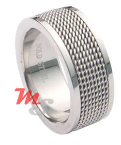 HOT Unique Mesh Style Stainless Steel Men's Ring
