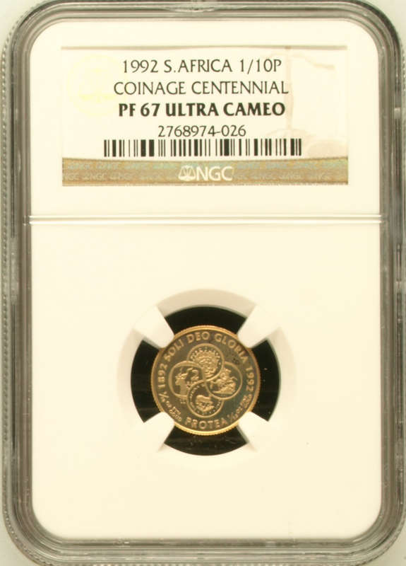 1992 Coinage Centennial Proof Gold 1/10th PF69