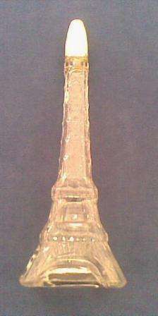 Empty Cognac Bottle Shaped Like the Eifel Tower 18cm High