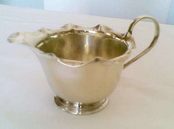 Silver plated milk jug