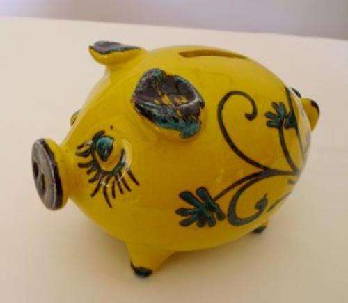Yellow Piggy  Money Box