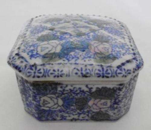 Square Ceramic Trinket Box 7cm