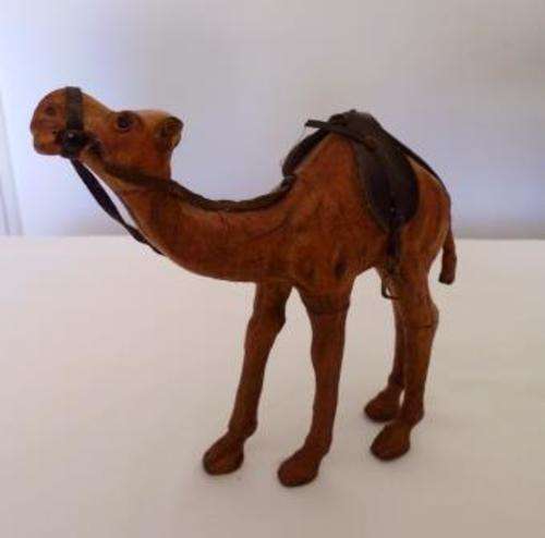 Leather Hand Made Dromedary  Camel 19cm High
