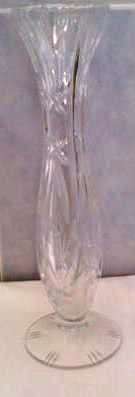 Cutglass Single Bud Vase 25.5 cm high