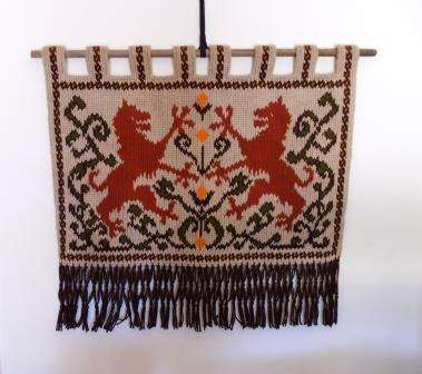 Wool Art Wall Hanging 92 cm wide