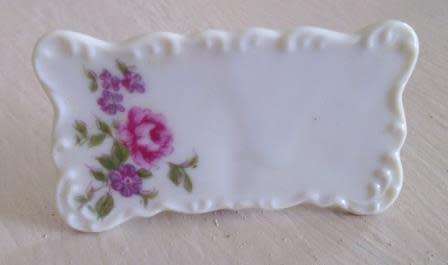 Boxed Set of 6  Ceramic Name Place Holders for Dinner Party
