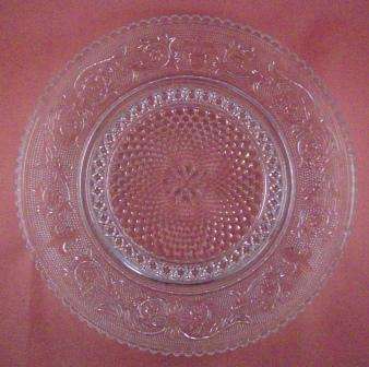 Very Old Glass Plate Beautifully Embellished