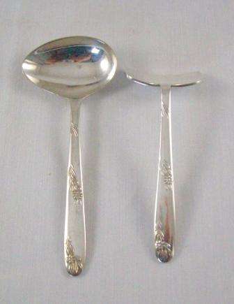 Angora Baby Spoon and Pusher Made in England