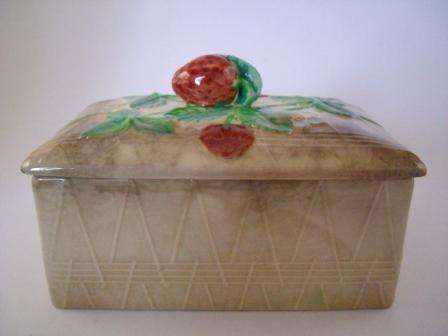Beswick England Butter Container  Smoked Effect