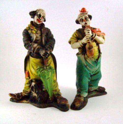Two Clowns by Dipinto Mano Hand Painted Made in Italy
