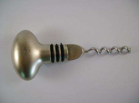 3 in 1 Heavy Metal Silver Coloured Corkscrew