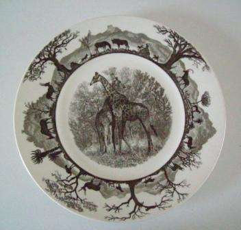 Collectors Plate by Wedgwood 1951 Depicting Giraffe
