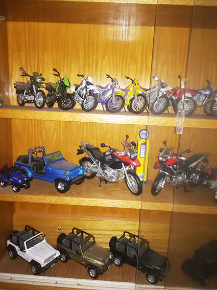 Collection of Motorcycle Miniature Models