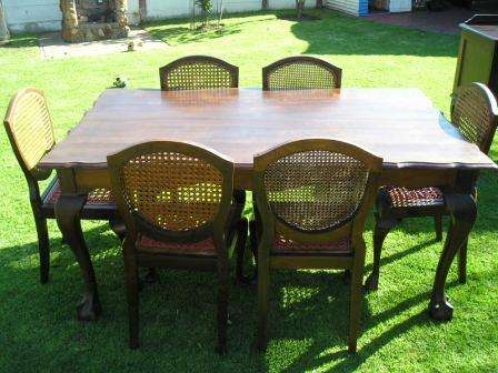 Imbuia Sideboard & Table with 6 chairs