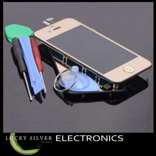 GOLD LCD Touch Screen Digitizer for iPhone 4/4G (In Stock & Ready to Ship)
