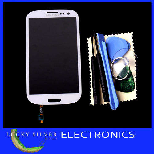 Replacement Front Screen Glass Lens PLUS CABLE for Samsung Galaxy SIII S3 i9300