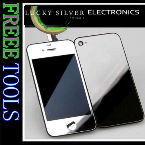 Silverplated LCD & Touch Screen Digitizer for iPhone 4 /4G