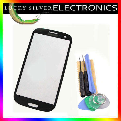 Samsung S3 Glass Screen Black with free tools and adhesive LOCAL STOCK