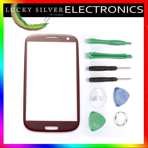 Samsung Galaxy SIII S3 i9300 Replacement Front Screen Glass Lens Red